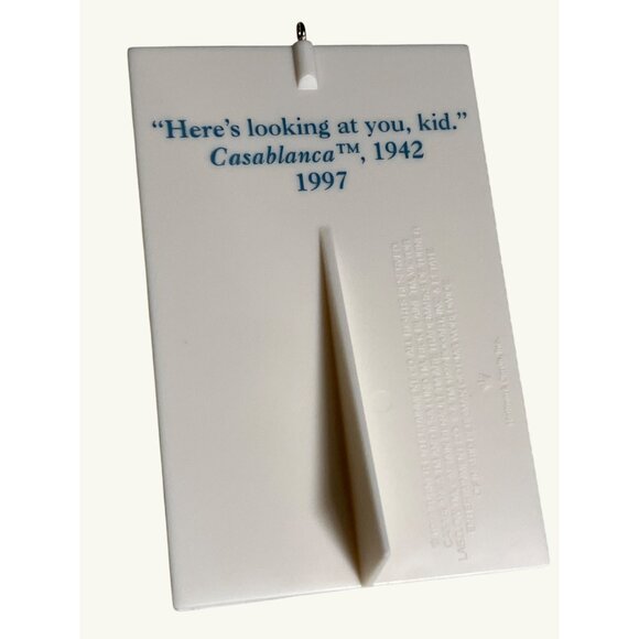 Hallmark Casablanca Ornament Set Of 3 Humphrey Bogart Ingrid Bergman Characters - Picture 9 of 11